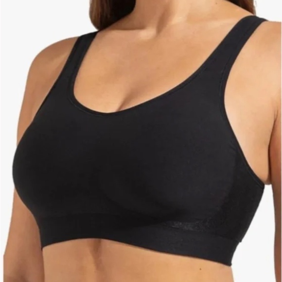 Shapermint Truekind® Daily Comfort Wireless Shaper Bra Sz M Black - Picture 1 of 12